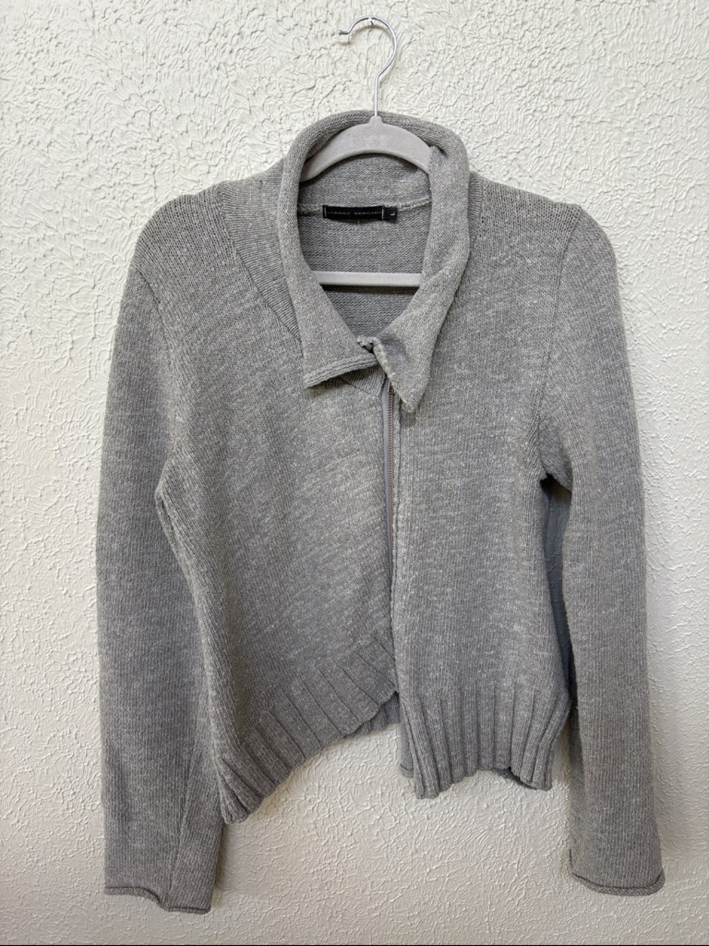 LURDES BERGADA Asymetrical Zip Sweater